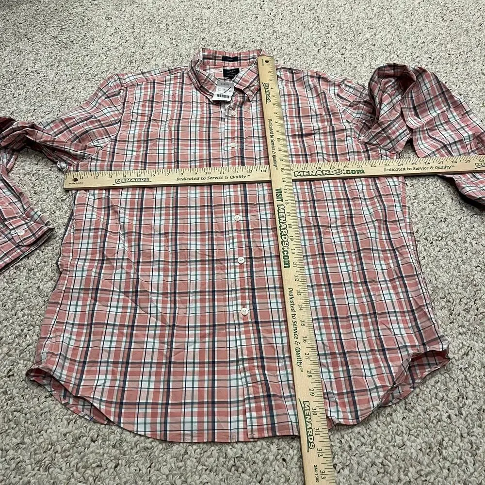 NEW J Crew Classic Fit Flex Casual Shirt XL Plaid Preppy Casual Classic Academia